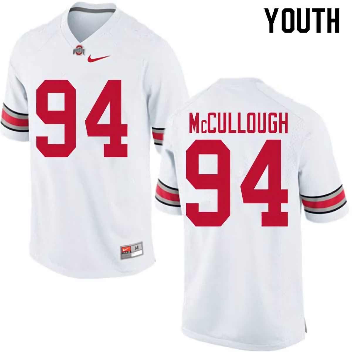 Roen McCullough Ohio State Buckeyes Youth NCAA #94 Nike White College Stitched Football Jersey DOW7256EJ